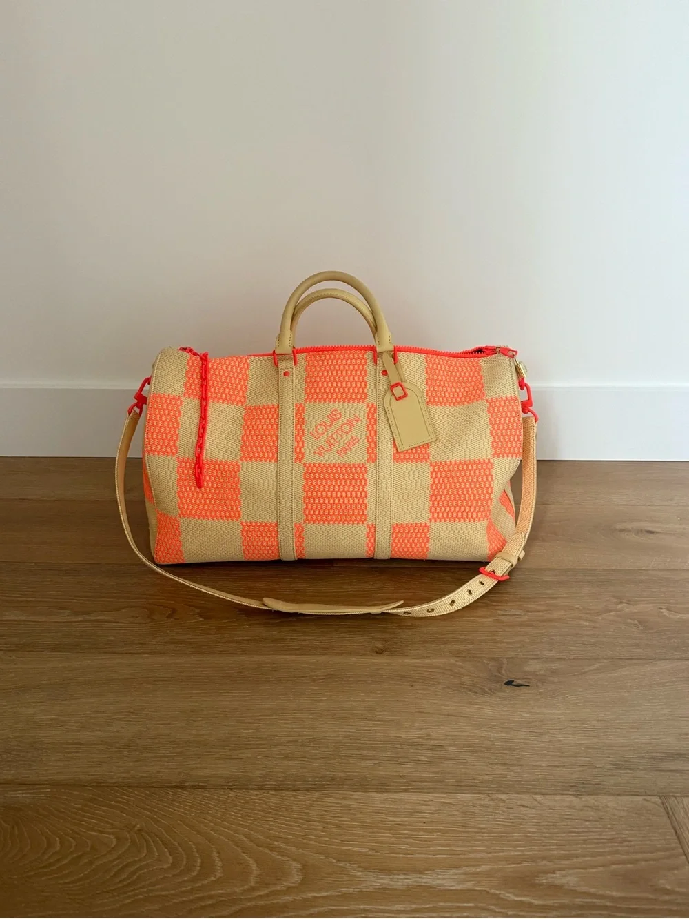 Louis Vuitton Damier Keepall Bandouliere 50 Checkered Weekender